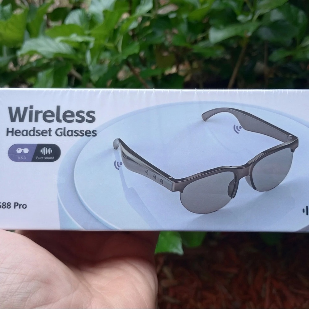 Wireless Headset Glasses - black